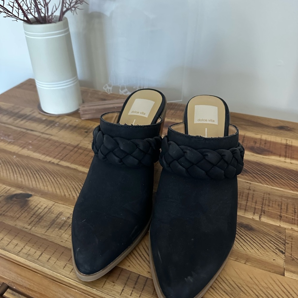 Dolce Vita Black Wedge Heels